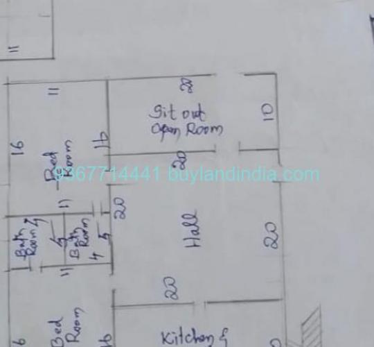 6.38cent with  2780 sq.ft Independent Residential House Sale in Somanur Road